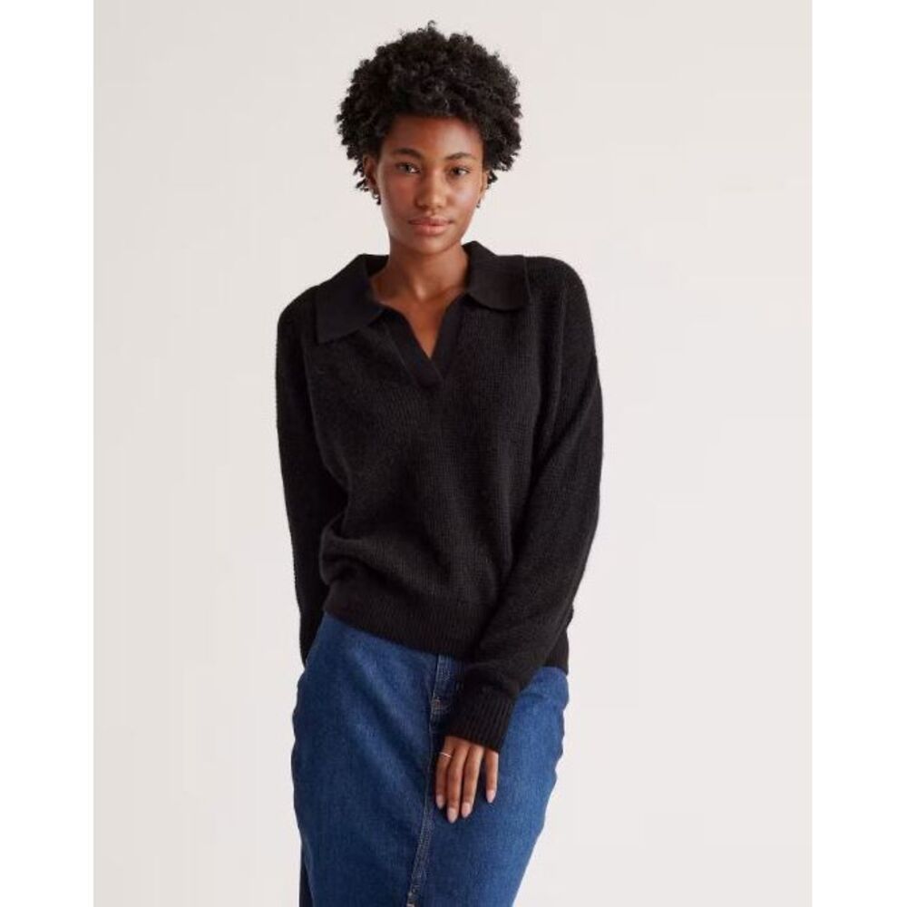 Quince Black Women's Sweater